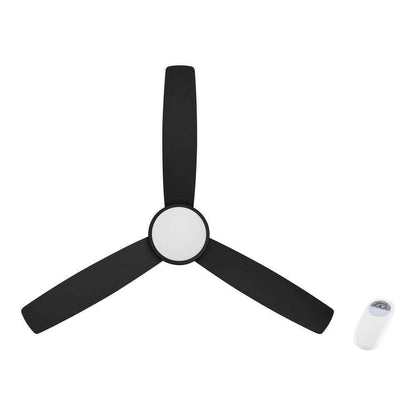 Hampton Bay Caprice 52 in. LED Black Ceiling Fan w/ Light Kit and Remote Control