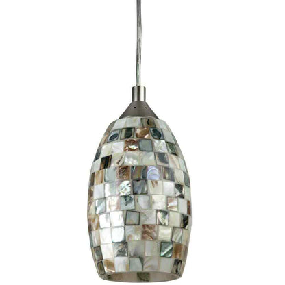 Sunlite Venice Integrated LED Brushed Nickel Dimmable Hanging Pendant Fixture