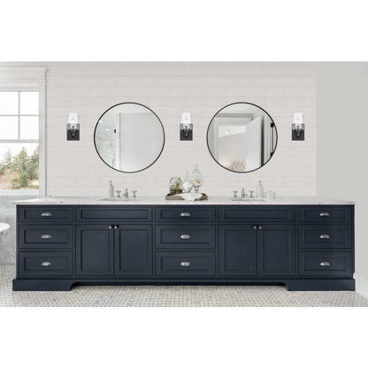 Bel Air Lighting Simi 1-Light Black Indoor Wall Sconce Light Fixture