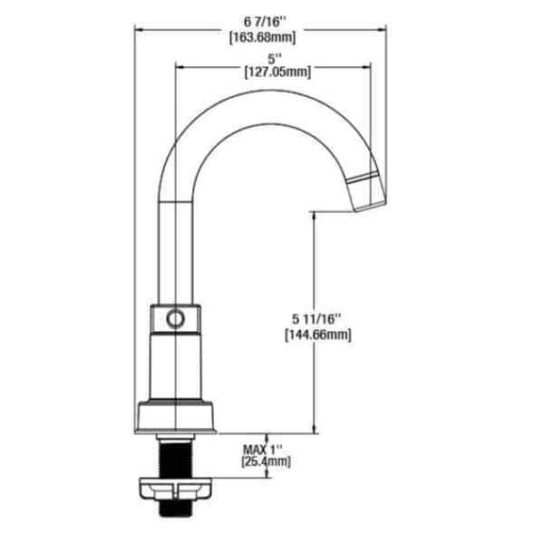 Glacier Bay Dorind 4 in. Centerset High-Arc Bathroom Faucet in Chrome