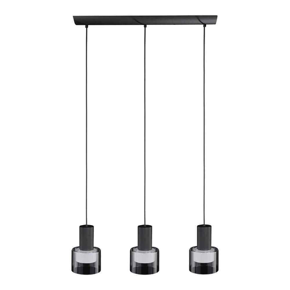 Eglo Molineros 28 in. W x 8.2 in. H 3-Light Black Kitchen Island Pendant