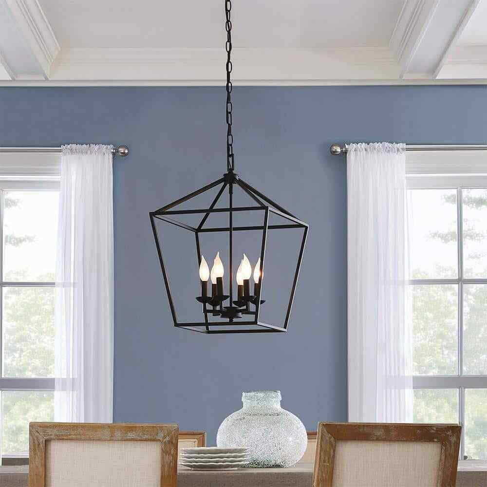 Home Decorators Weyburn 6-Light Bronze Farmhouse Chandelier Light Fixture