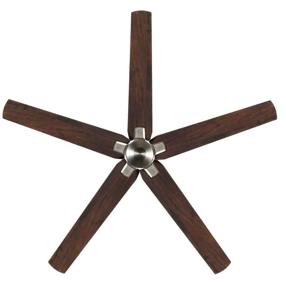 Hampton Bay Bellmore 56 in. Indoor Brushed Nickel Ceiling Fan w/ DC Motor+Remote