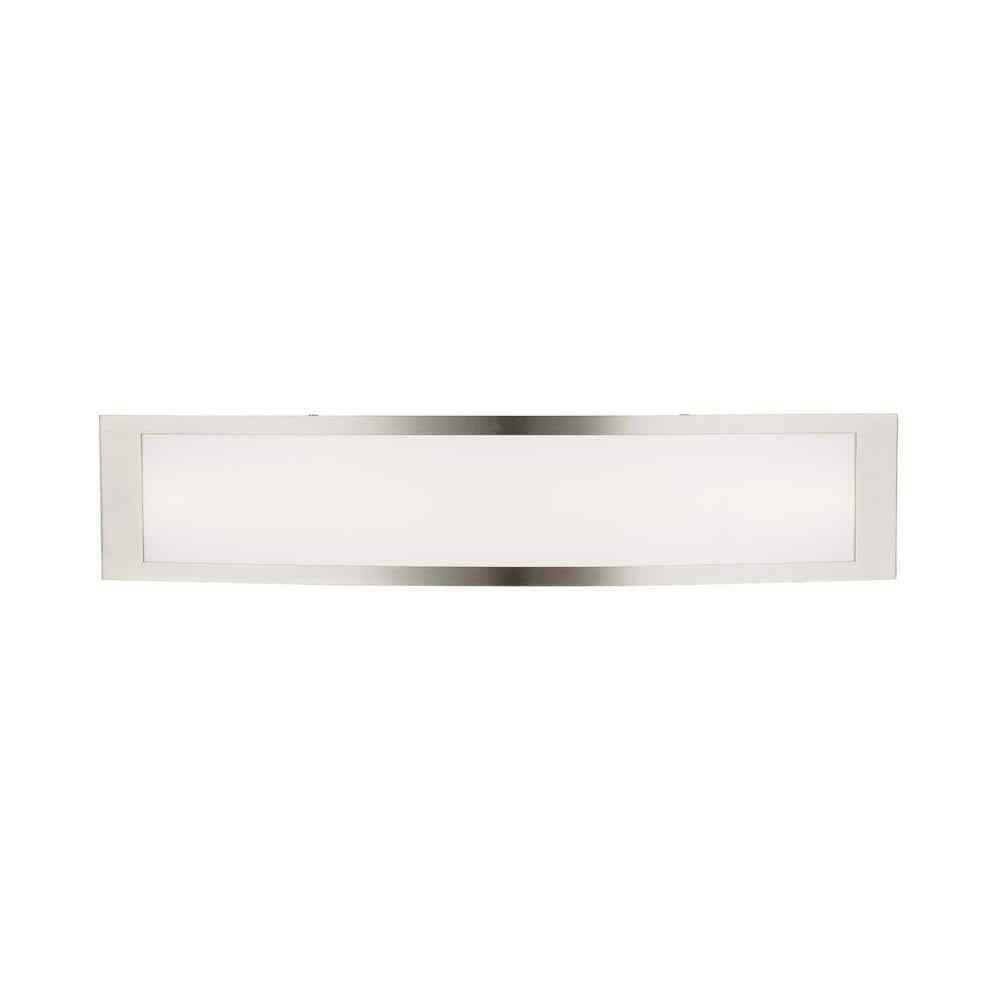 Hampton Bay Woodbury 24.5 in. Brushed Nickel Linear LED Vanity Light Bar