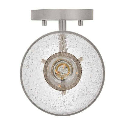 Home Decorators Evelyn 6 in. 1-Light Brushed Nickel Wall Mount Sconce Light