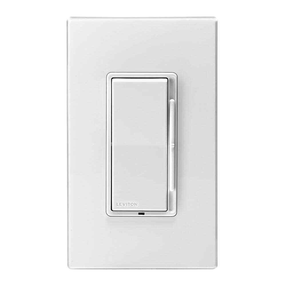 Leviton Decora 600W Single-Pole/3-Way Universal Rocker Slide Dimmer White 3-Pack