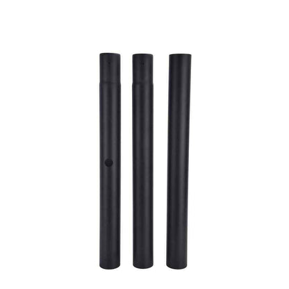 LUTEC 80 in. Black Outdoor Direct Burial Aluminum Lamp Post 9706502012