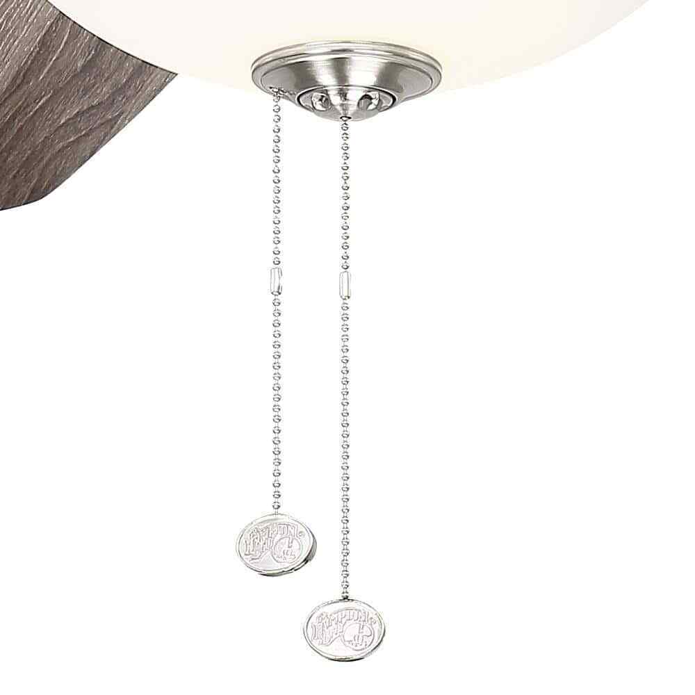 Hampton Bay Menage 56 in. LED Indoor Low Profile Brushed Nickel Ceiling Fan