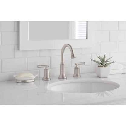 Glacier Bay Oswell 8 in. Widespread Double-Handle High-Arc Bathroom Faucet