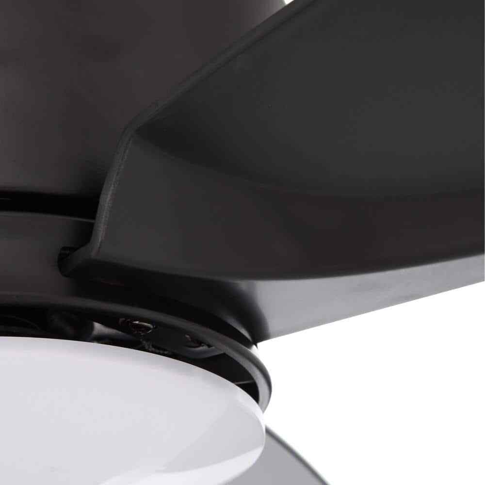 Home Decorators Collection Federigo 48 in. LED Matte Black Ceiling Fan SW1618MBK