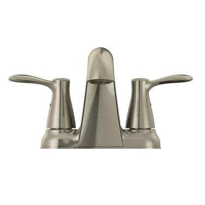 Glacier Bay Gable 4 in. Centerset 2-Handle Bathroom Faucet in Brushed Nickel