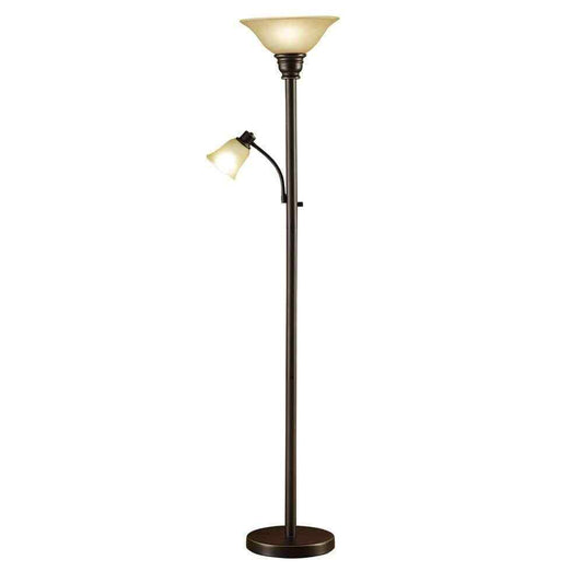 Cresswell 71 in. Oil Rubbed Bronze Torchiere Floor Lamp w/ Reading Light