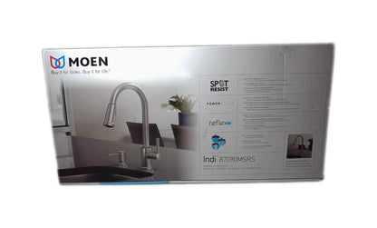 MOEN Indi Pull-Down Sprayer Kitchen Faucet w/ Reflex  Spot Resist Stainless
