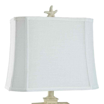 StyleCraft South Cove 33 in. Weathered Cream Table Lamp L317869DS