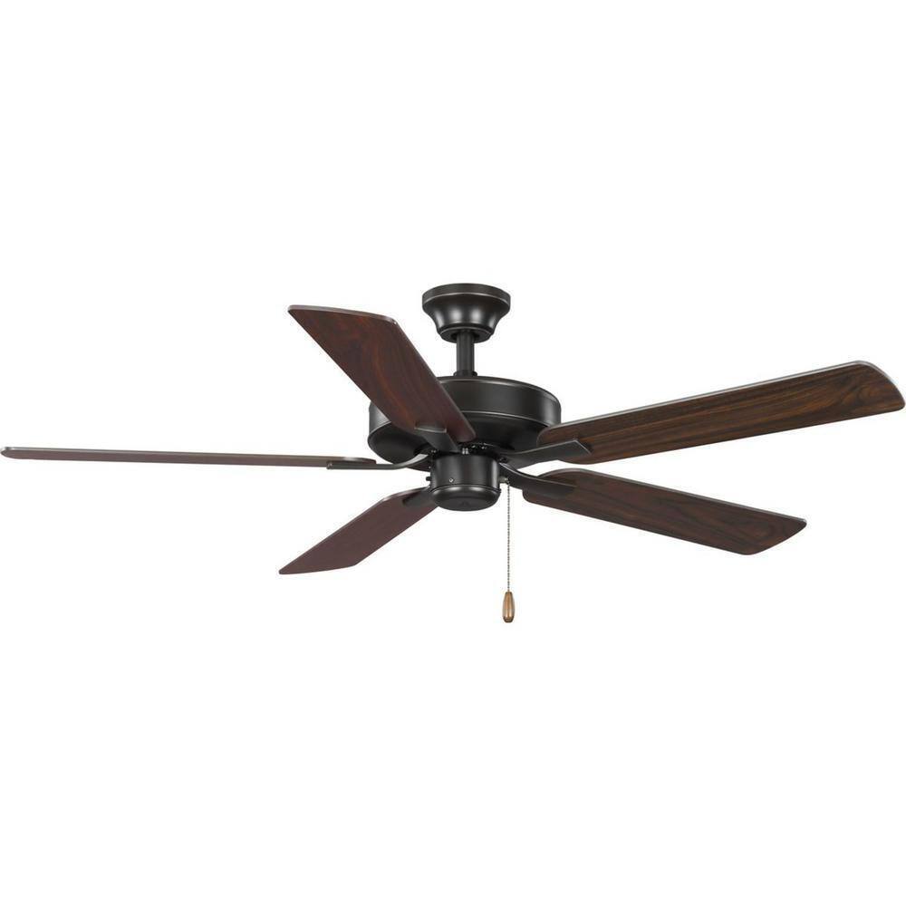 Progress Lighting AirPro 52 in. Antique Bronze AC Motor Transitional Ceiling Fan