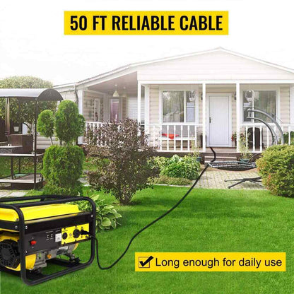 VEVOR 50 ft. Generator Extension Cord 250-Volt 30 Amp Generator Power Cord