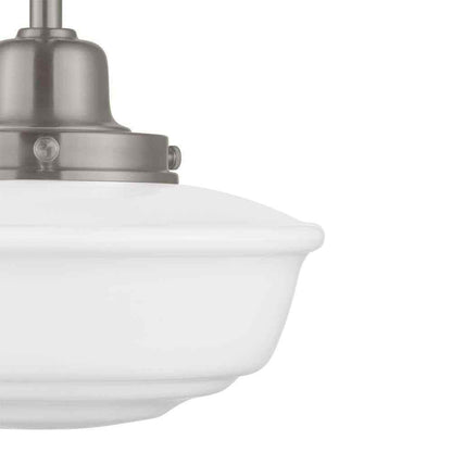 Hampton Bay Belvedere Park Brushed Nickel Pendant Hanging Light