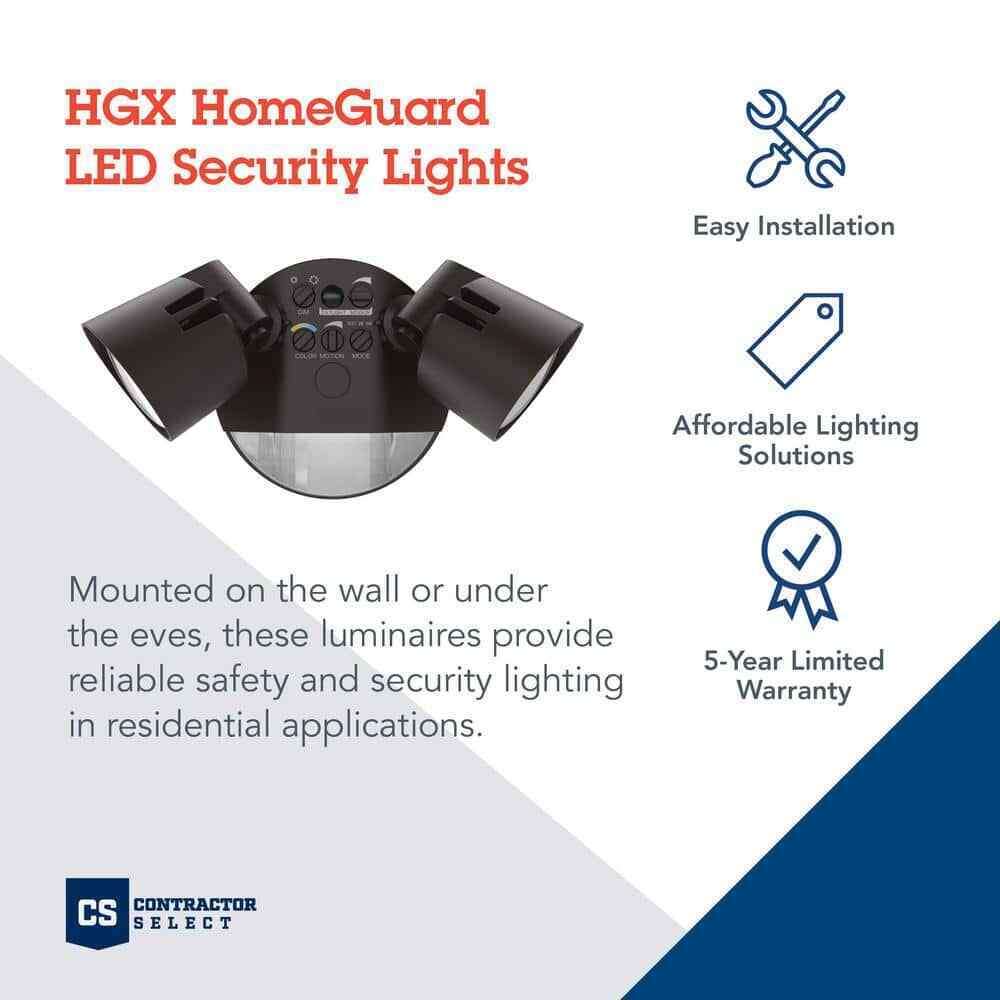 Lithonia Lighting Dark Bronze Motion Activated Outdoor LED Flood Light