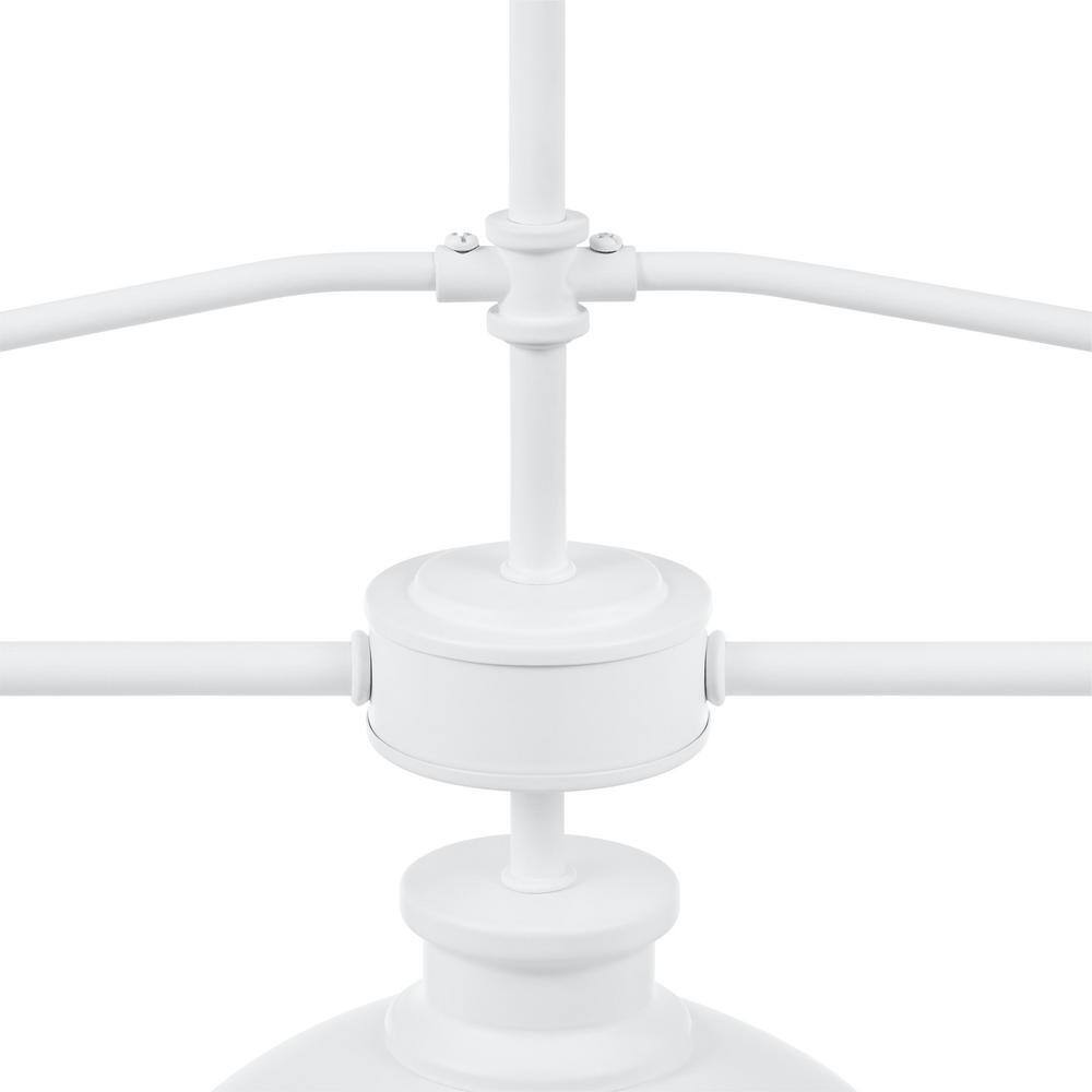 Hampton Bay Tallulah 3-Light White Dining Room Chandelier Linear Island Pendant