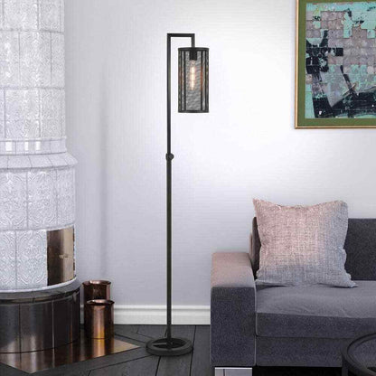 Meyer&Cross Parthen 69-1/2 in. Blackened Bronze Floor Lamp