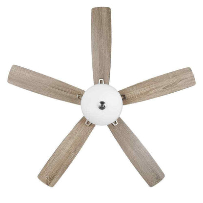 Hampton Bay Melrose 52 in Indoor LED Brushed Nickel Hugger Dry Rated Ceiling Fan
