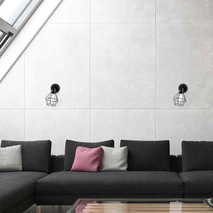 Globe Electric Evans 1-Light Matte Black Plug-In or Hardwire Wall Sconce