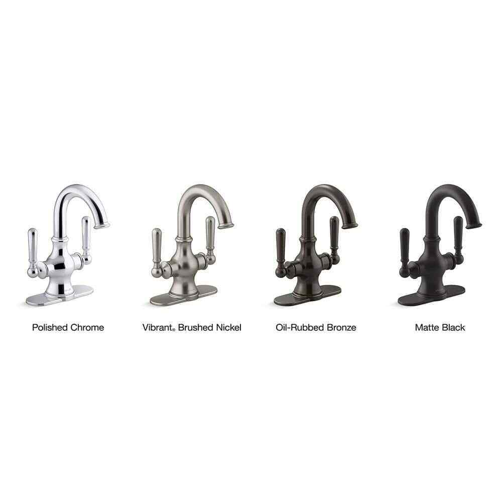 KOHLER Capilano Monoblock 2-Handle Single Hole 4 in. Centerset Bathroom Faucet