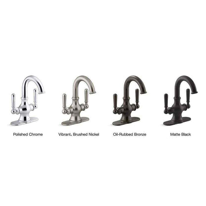 KOHLER Capilano Monoblock 2-Handle Single Hole 4 in. Centerset Bathroom Faucet
