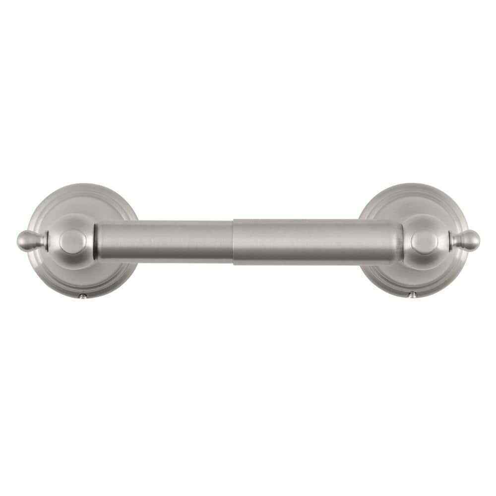 Glacier Bay Lyndhurst Double Post Toilet Paper Holder in Brushed Nickel