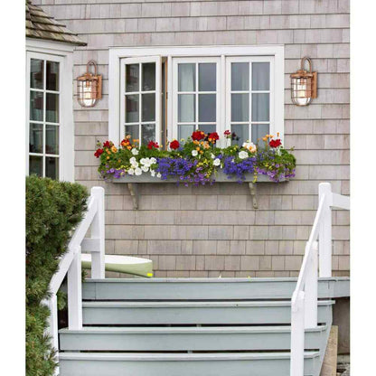 Westinghouse Ferry 1-Light Washed Copper Outdoor Wall Lantern Sconce