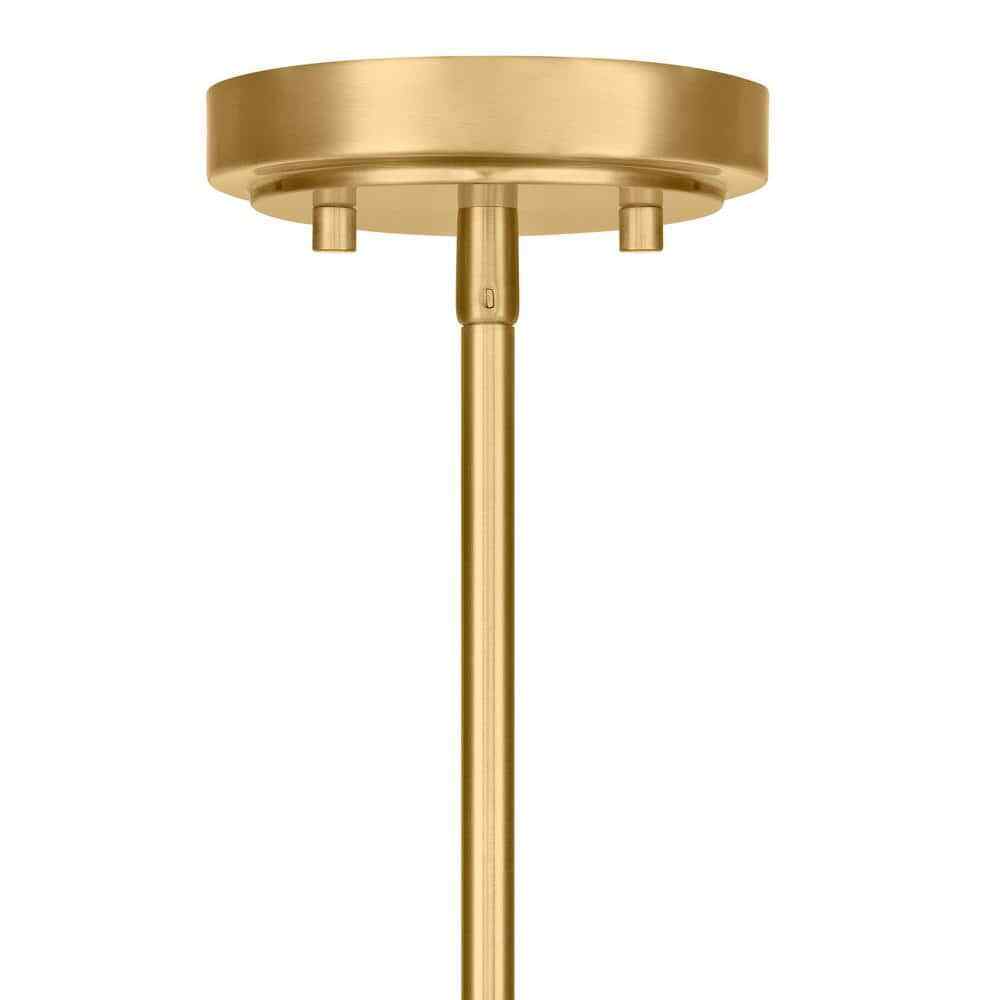 Hampton Bay Vernon Hills 4-Light Antique Brass Island Pendant Light