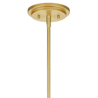 Home Decorators Owens 1-Light Gold Pendant Light Fixture w/ Globe Glass Shade