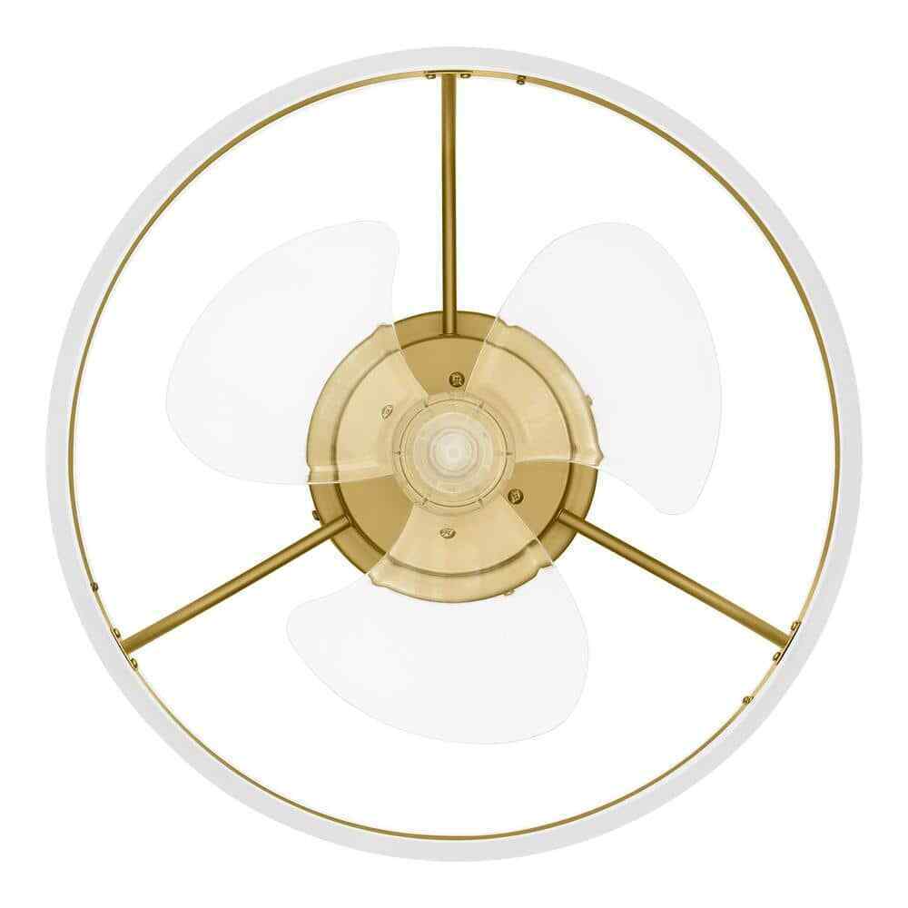Hampton Bay Preen 20 in. LED Indoor Gold Ceiling Fan with light and remote