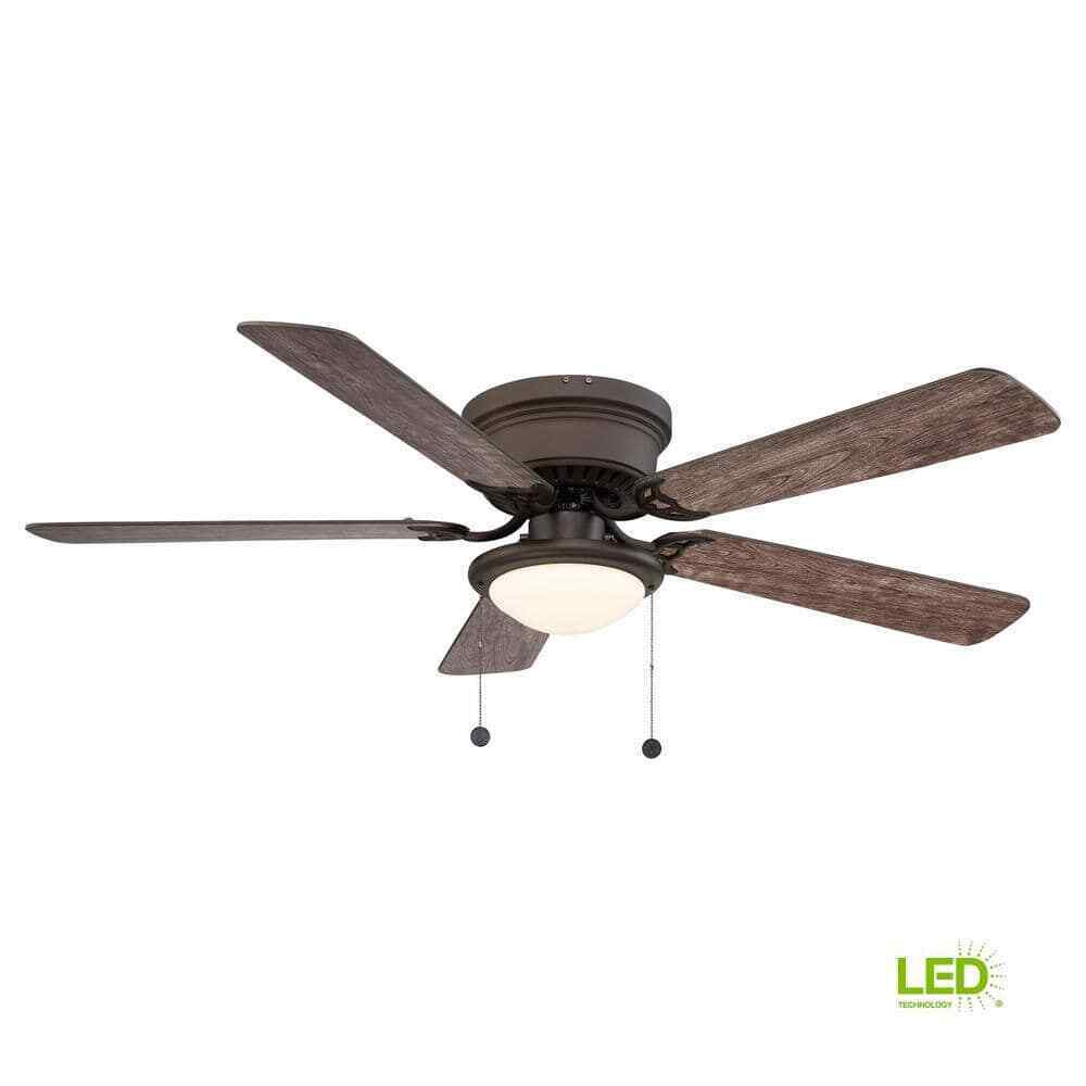 Hugger 52 in. LED Espresso Bronze Ceiling Fan AL383LED-EB