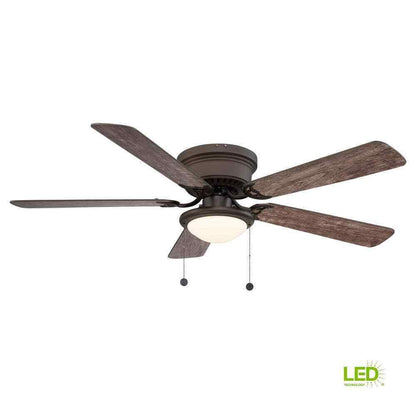 Hugger 52 in. LED Espresso Bronze Ceiling Fan AL383LED-EB