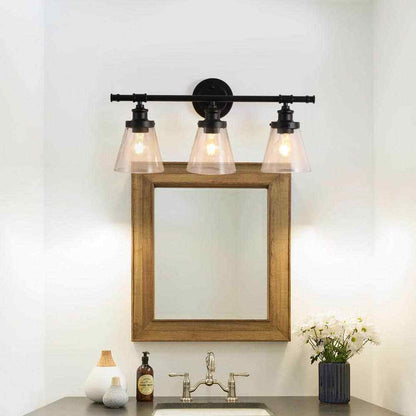 Spitzer 3-Light Black Vanity Light