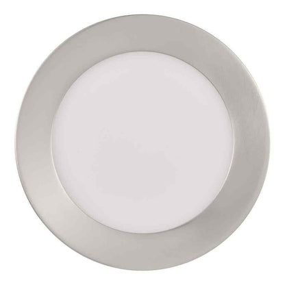 Home Decorators Calloway 11 in. Brushed Nickel Integrated LED 5CCT Flush Mount