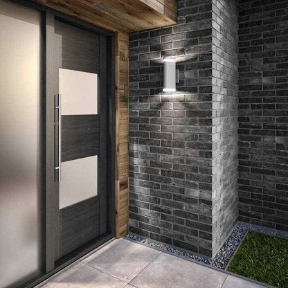 Artika Scintilly Gray Modern Outdoor Hardwired Light Wall Lantern Sconce