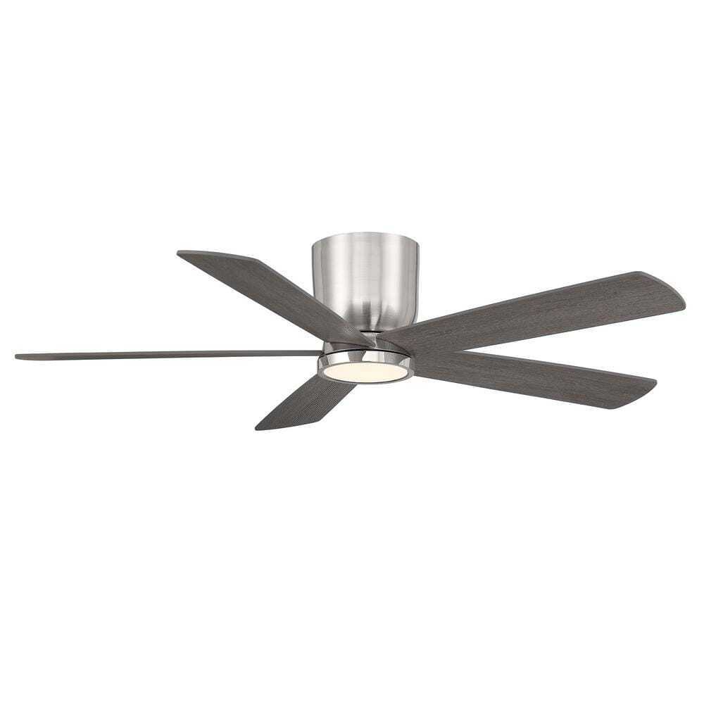 Home Decorators Britton 52 in. Integrated LED Indoor Brushed Nickel Ceiling Fan