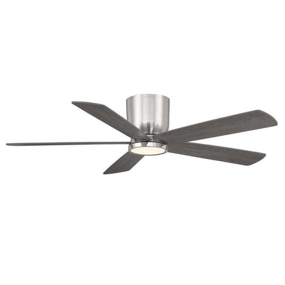 Home Decorators Britton 52 in. Integrated LED Indoor Brushed Nickel Ceiling Fan