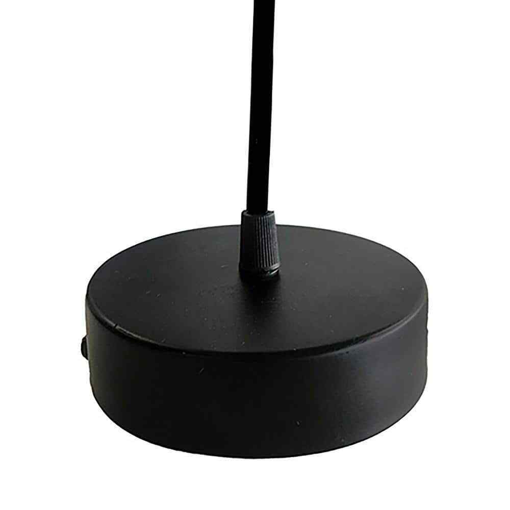 River of Goods 1-Light Black Pendant with Oversized Woven Shade