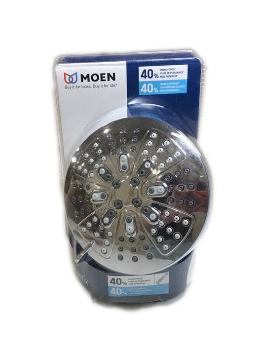 MOEN HydroEnergetix 8-Spray Patterns w/ 4.75 in. Single Shower Head Chrome