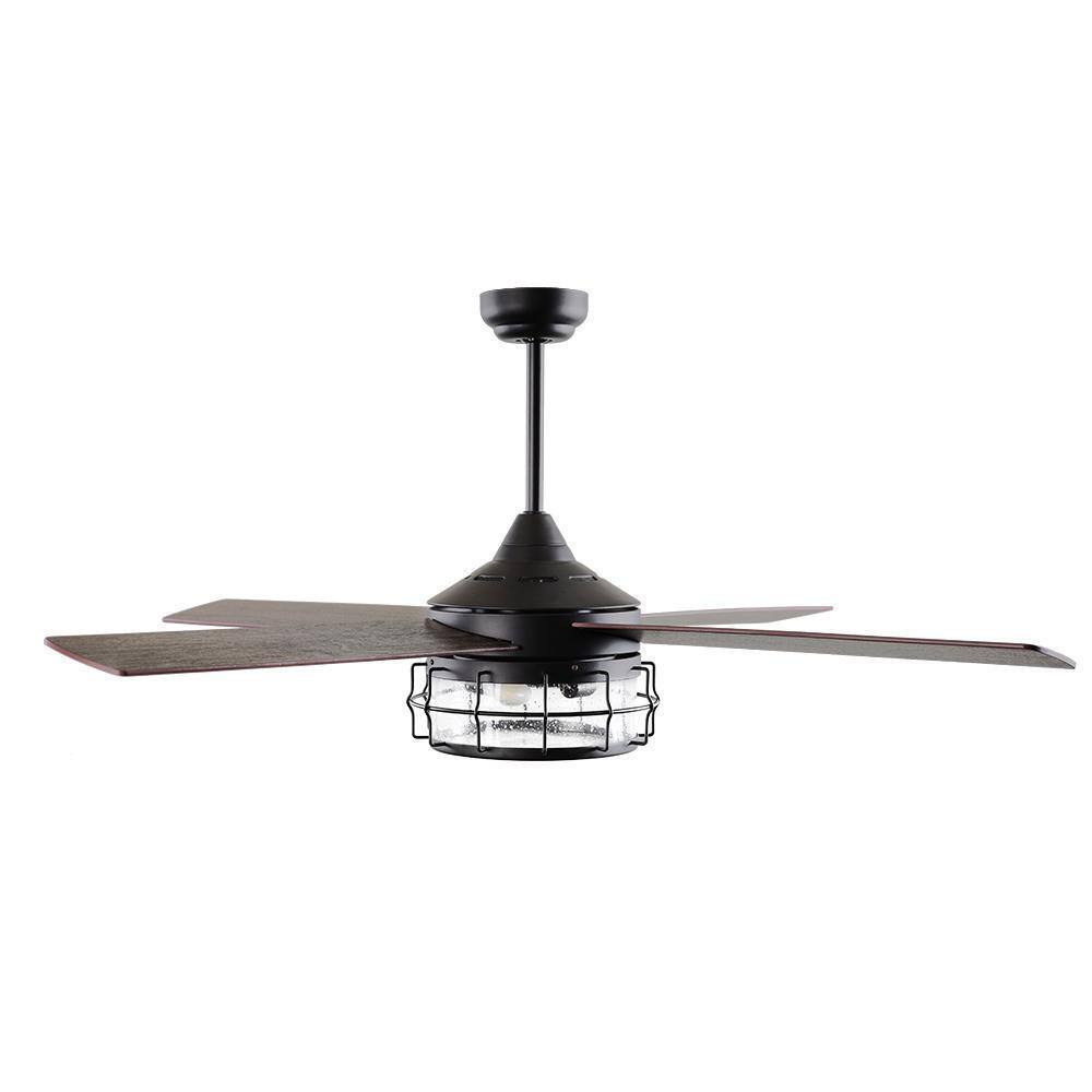 Matrix Decor 52 in. Oil Rubbed Bronze Downrod Ceiling Fan w/ Remote Control
