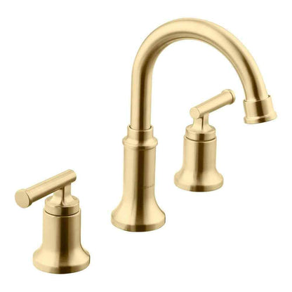 Glacier Bay Oswell 8 in. Widespread 2-Handle High-Arc Bathroom Faucet Matte Gold