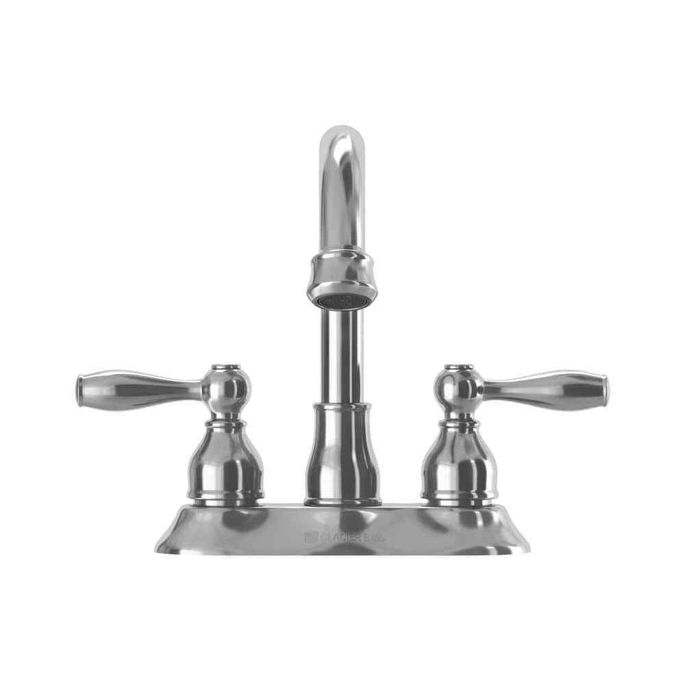 Glacier Bay Mandouri 4 in. Centerset 2-Handle High-Arc Bathroom Faucet in Chrome