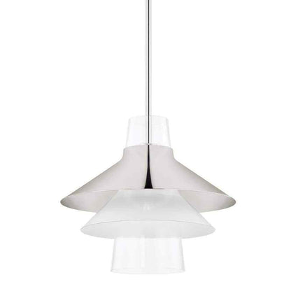 MITZI HUDSON VALLEY LIGHTING Jessy 1-Light Polished Nickel Large Pendant