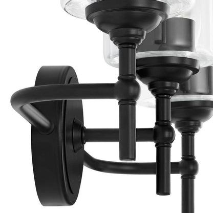Home Decorators Collection Ayelen 22 in. W 3-Lights Black Vanity Light