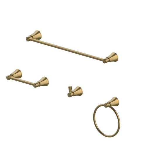 Glacier Bay Melina 4-Piece Bath Hardware Set in Matte Gold