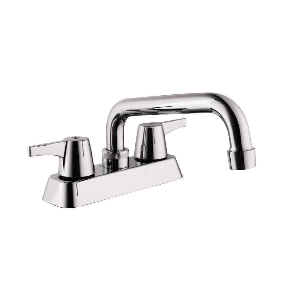 Glacier Bay Aragon 4 in. Centerset 2-Handle Laundry Utility Faucet in Chrome