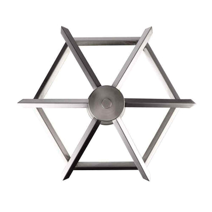 Home Decorators Hubley 1-Light Triangular Brushed Nickel Mini Pendant Light